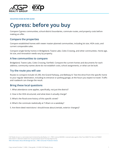 Actual first page of the Cypress workbook