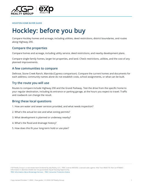 Actual first page of the Hockley workbook