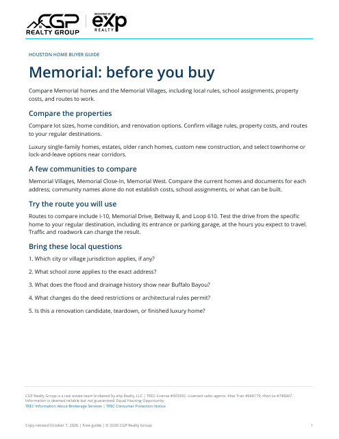 Actual first page of the Memorial workbook